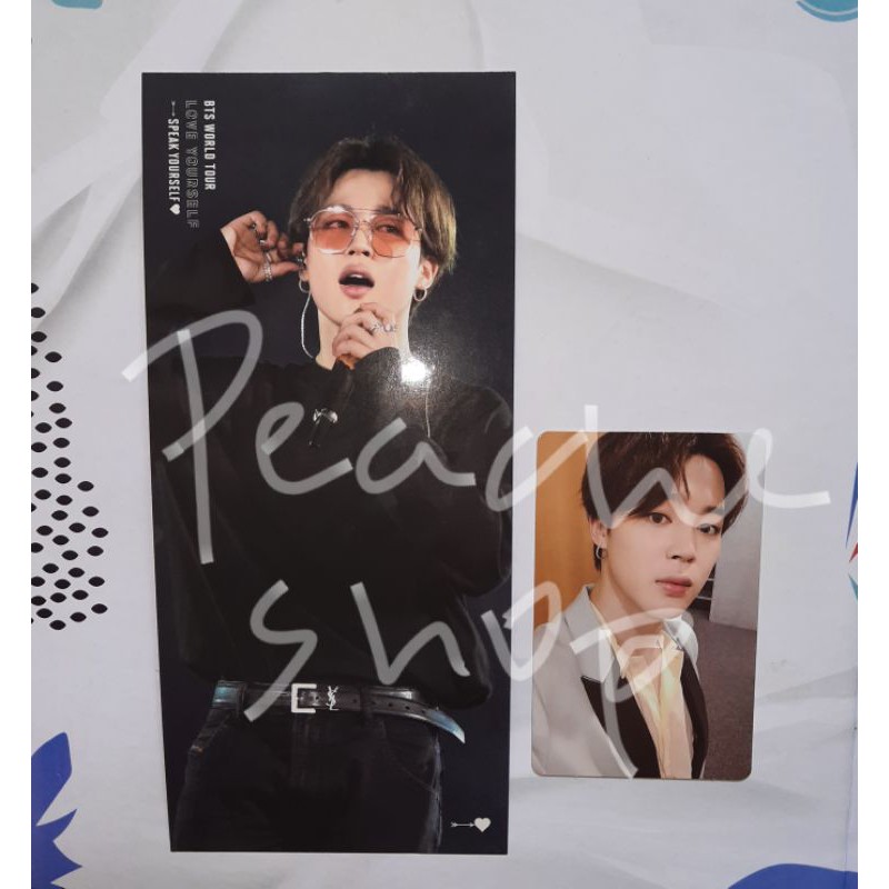 WTT OFFICIAL PC JIMIN PHOTOCARD MEMORIES BLURAY 2019 BLU RAY MEMO 19 BOOKMARK BM SYS LONDON DVD BTS