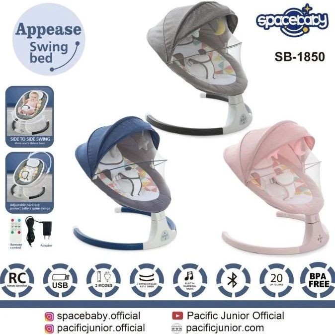 Tempat Tidur Ayun Bayi Space Elektrik