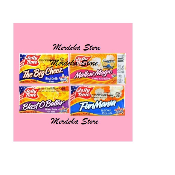 

ORIGINAL Pop Corn Jolly TIme 100 Gram - PopCorn JollyTime Made In USA - Fun Mania MS17