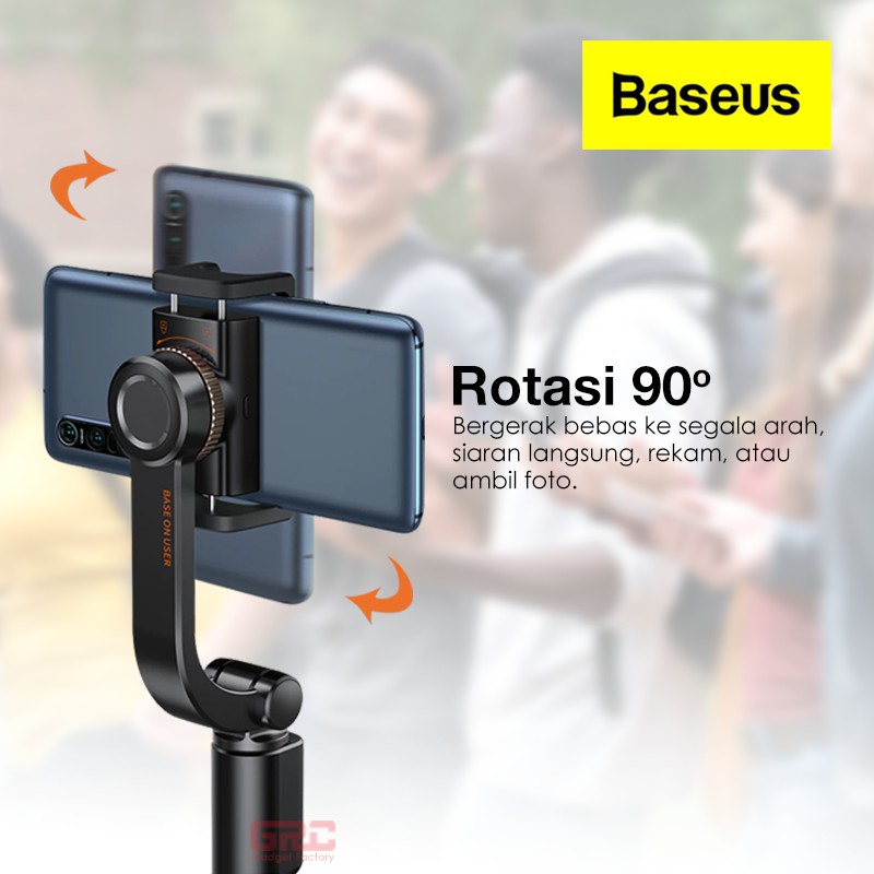 Tongsis Tripod Selfie Stick Stabilizer Baseus Remote Selfie Gimbal