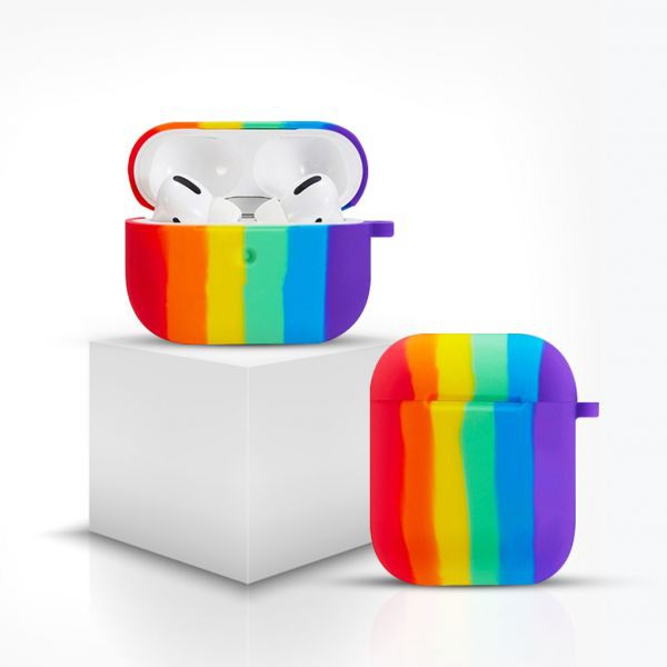 Silikon Case Rainbow Untuk Apple AirPods 1/2 AirPods Pro