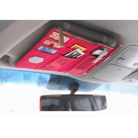 Sun Visor Car Organizer Tempat Kartu Pen Handphone Mobil Doky