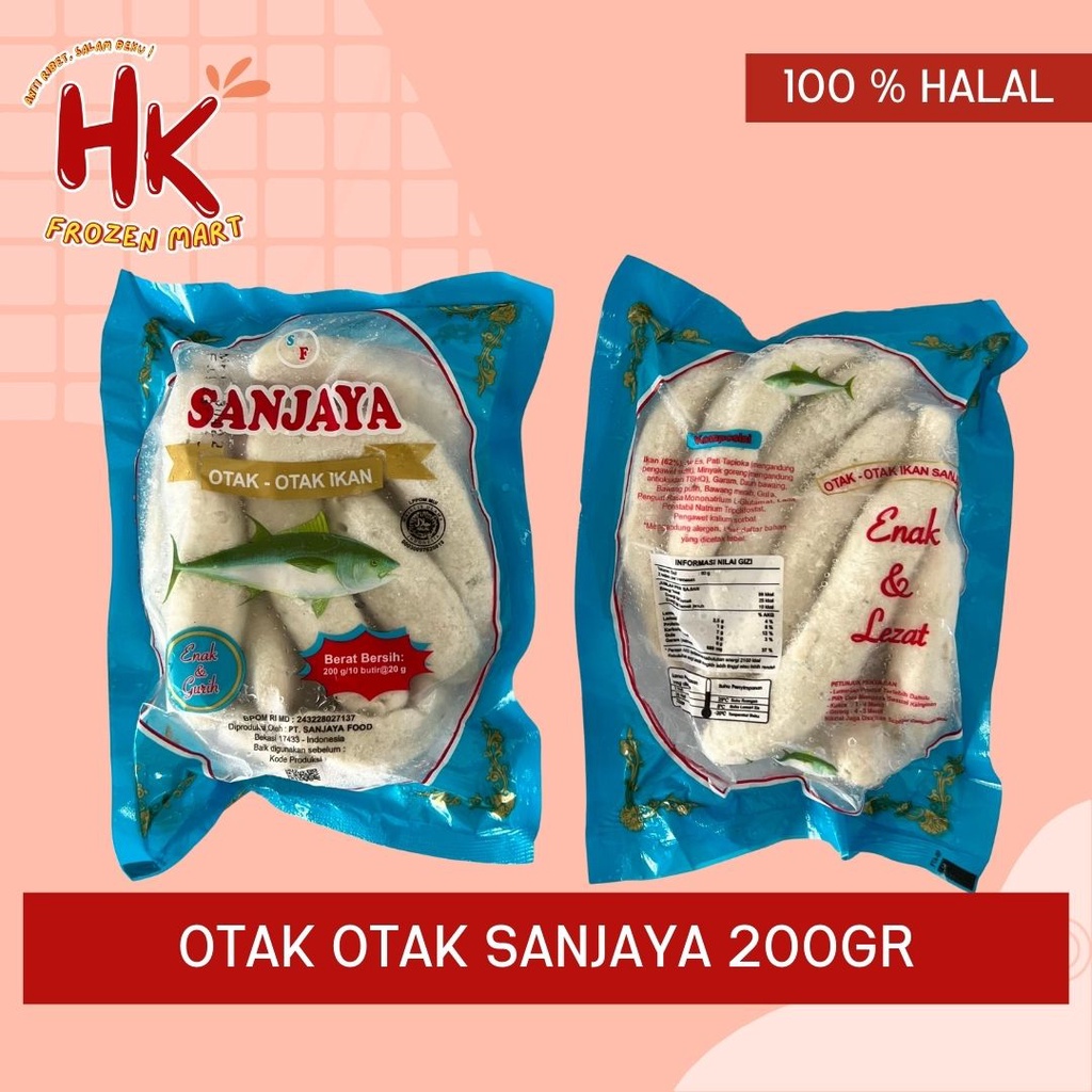 Jual Sanjaya Otak Otak Ikan 200 Gr Bakso Sosis Bakar Isian Suki Grill