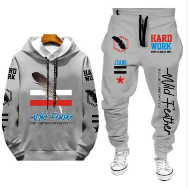 N_S Stelan Hoodie Panjang+Celana Jogger Wild_FeaThor