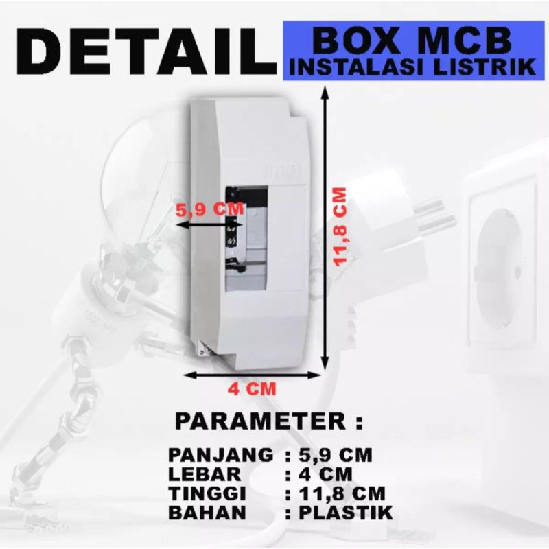 Box MCB Outbow 1-2 Grup / 2-4 Grup Merek Dexta