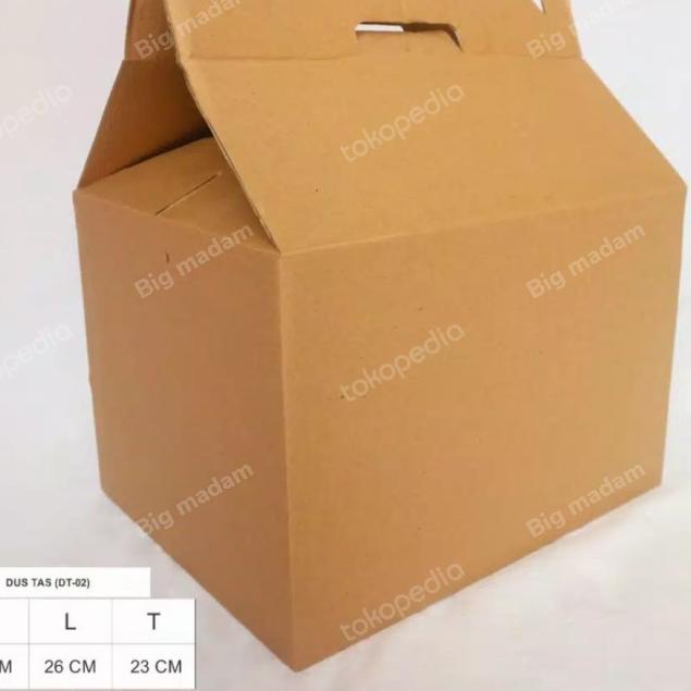 

MuRah!! Box Kardus dus jinjing L isi10 pcs coklat - Cokelat Berkualitas,..