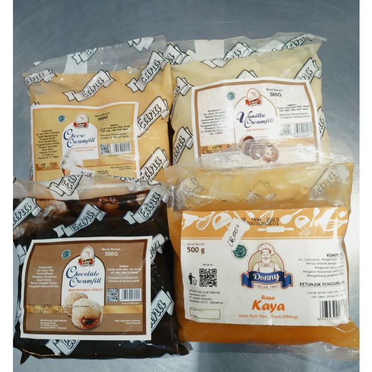 

Selai filling Edna 500g vanila/coklat/kaya/keju