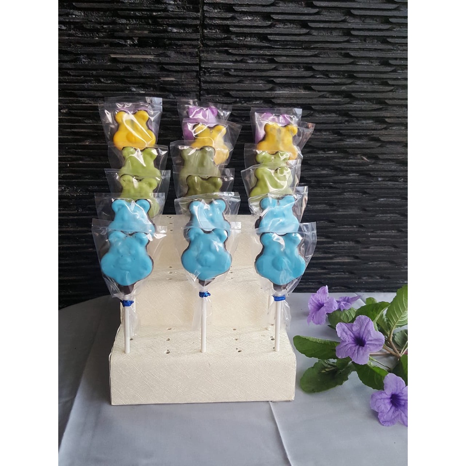 

coklat lolipop/ coklat stik/ coklat lolipop beruang/ coklat souvenir eceran/ coklat gift unik murah
