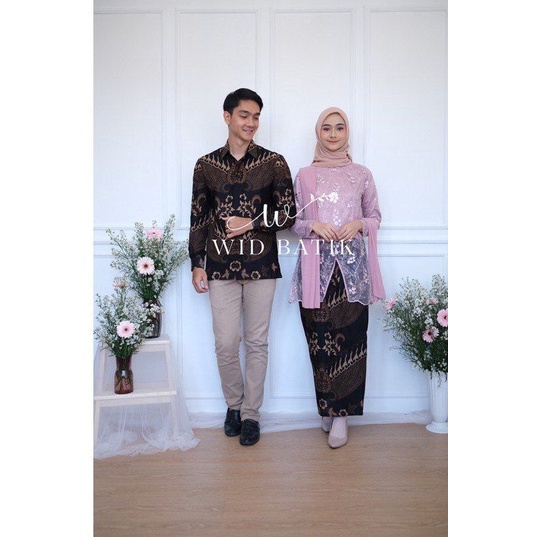 TERBARU TERLARIS COUPLE KEBAYA BATIK FREE SELENDANG CERUTY