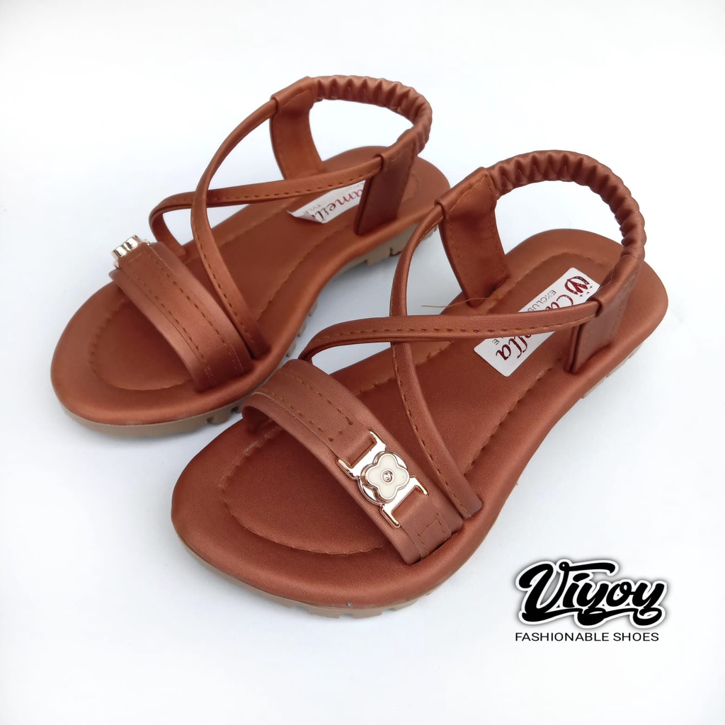 TERBARU!! Sandal Selop Wanita Simple Spon Love