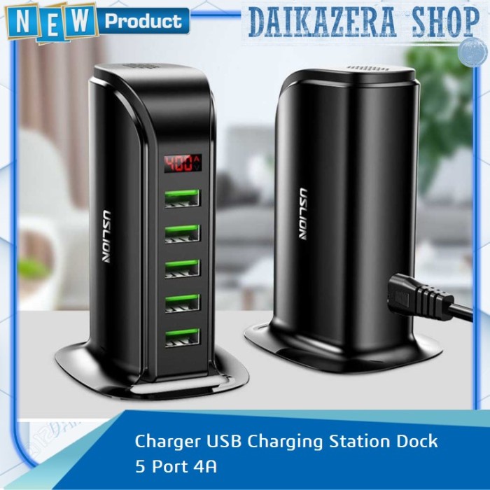 Charger USB Charging Station Dock 5 Port 4A