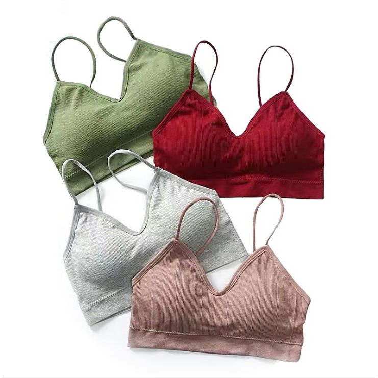 Gobra ♕ PW024 (Bahan Tipis) Bra Wanita Murah Fashion Korea Pakaian Dalam Push Up Bahan Katun Murah Import COD