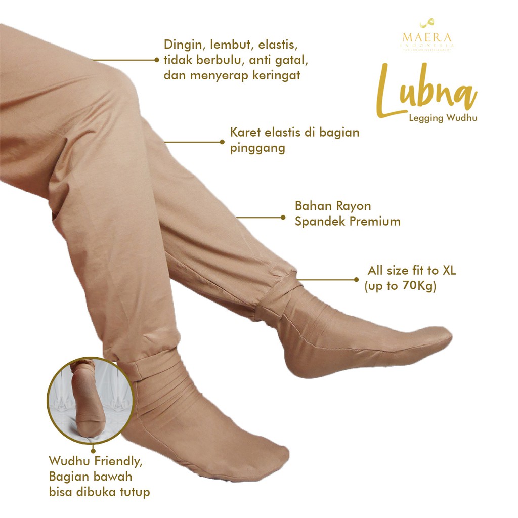 Legging Wudhu Premium Celamis Wanita Dewasa Muslimah By Maera