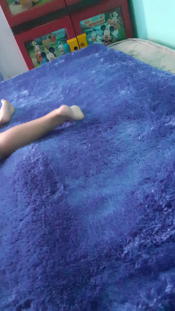 [lantai]karpet Bulu Rasfur 200 X 150 X Tebal 3.5 Cm Anti Slip Isi Busa Empuk Anti Rontok