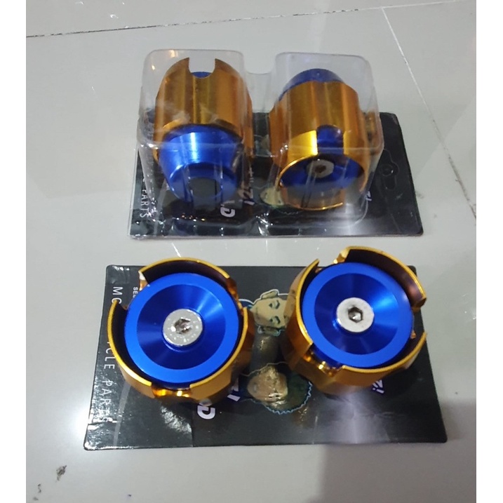 jalu as roda gold blue depan cnc universal motor beat mio jupiter vario vixion cb15r dll