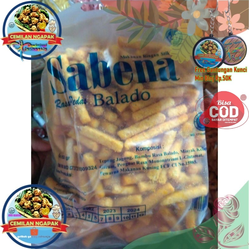 

Stik Jagung Enak Sabena Kemasan 150 gr - Cemilan Stik Jagung WonderFood Indonesia