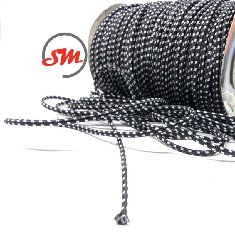 

TALI KUR ELASTIS MASKER 3 MM WARNA CORAK ZEBRA PANJANG 90M