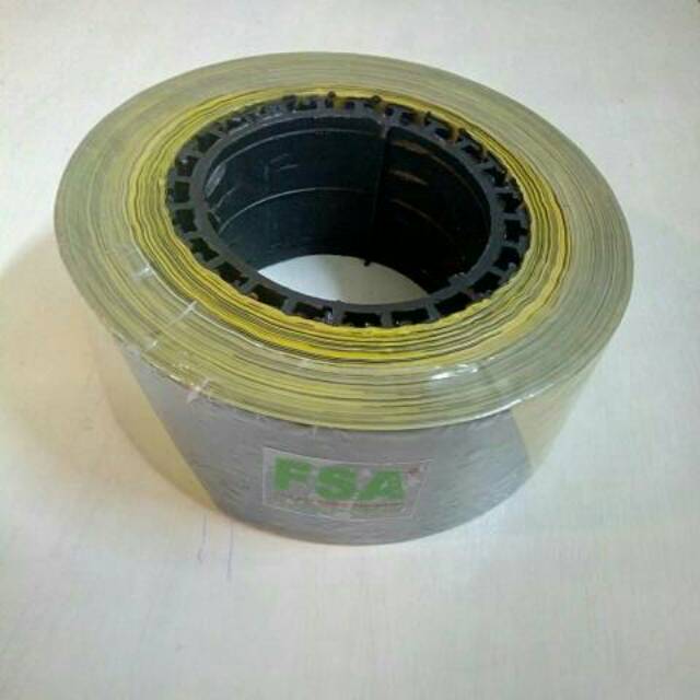 

Barricade Line Safety Line Kuning Hitam Tali Pembatas 3 inci X 500 Meter