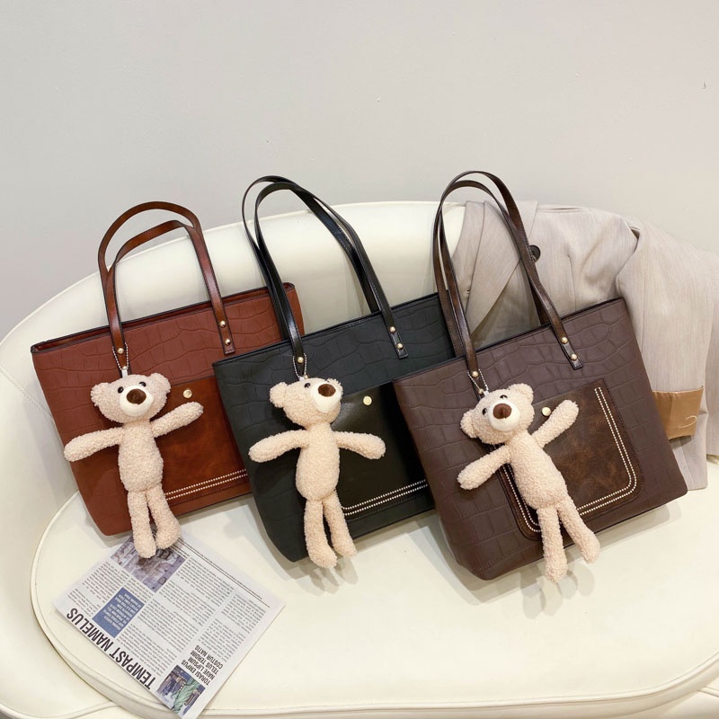 (2Pc Bisa 1Kg)GTBI998875760 New arrival  !!! Tas Tote Bag  Wanita Import Premium  +BONEKA