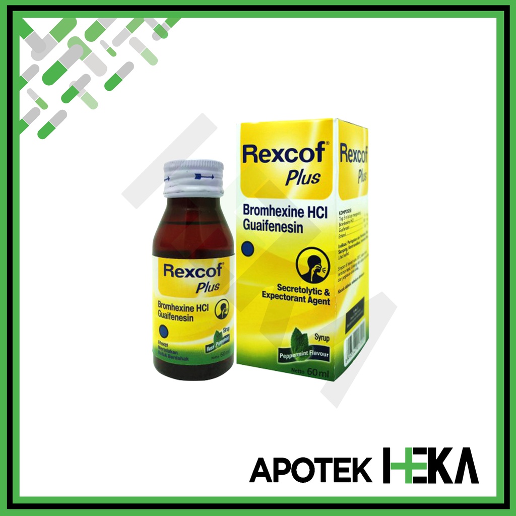 Rexcof Plus Peppermint Sirup 60 ml - Obat Batuk Berdahak (SEMARANG)