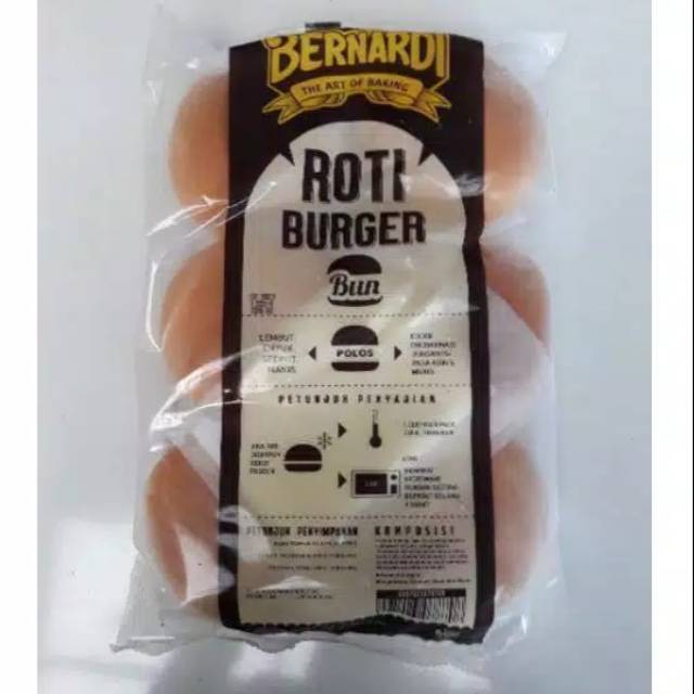 

Roti Burger Medium 6pc Bernardi Malang Raya
