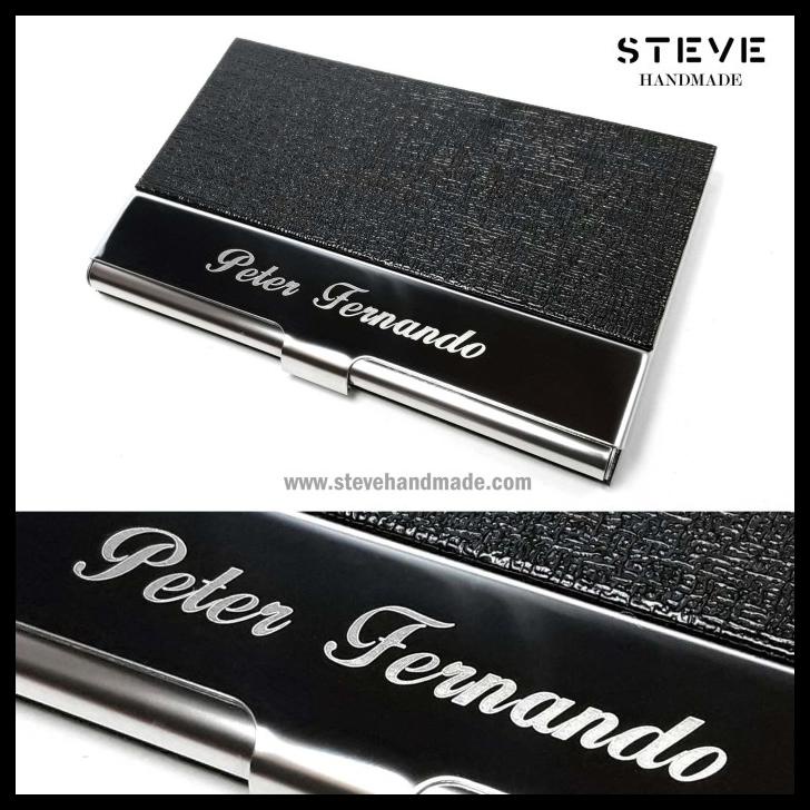 

BEST SELLER !!! DOMPET KARTU TEMPAT KARTU NAMA NAME CARD HOLDER CH0030 BLACK CUSTOM TERLARIS