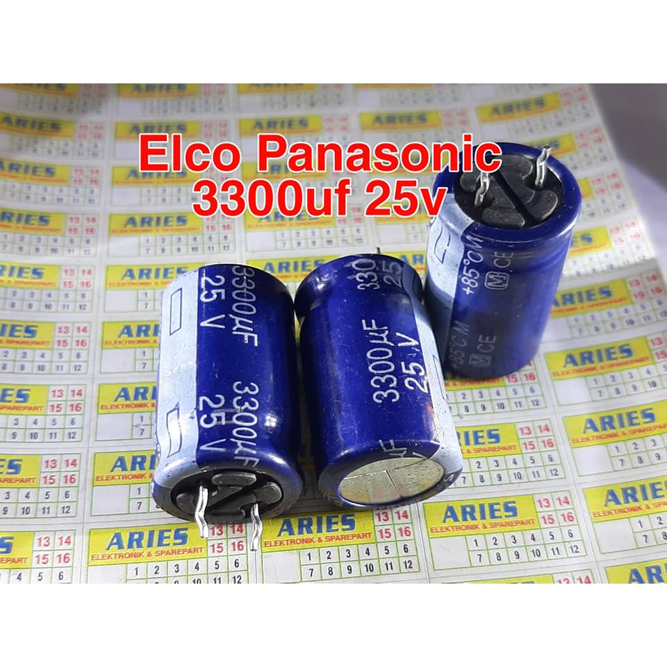 ELCO 3300uf 25v PANASONIC