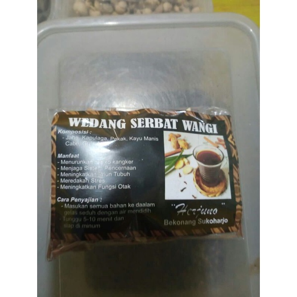 

Wedang Serbat Wangi 1 pack isi 10 bungkus