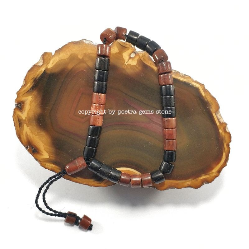 GELANG KAYU ASLI KAOKAH / KAUKAH  ASLI ISTANBUL TURKI MODEL KOTAK BULAT DIJAMIN ASL