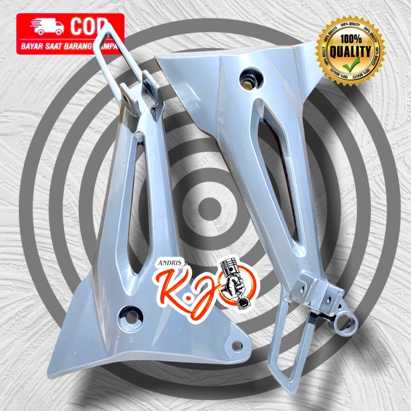 Dudukan Step Belakang Plat Foot Step Belakang Supra Fit New