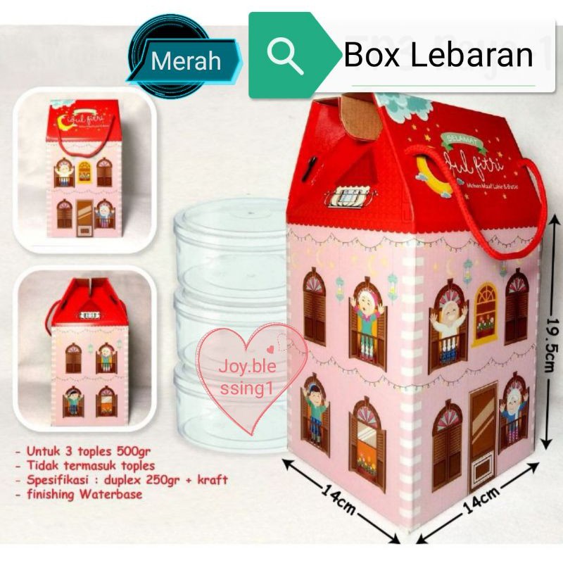 

BOX A KUE LEBARAN UNTUK 3 TOPLES 500 GR (5 pcs)