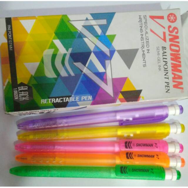 

Pulpen snowman V7