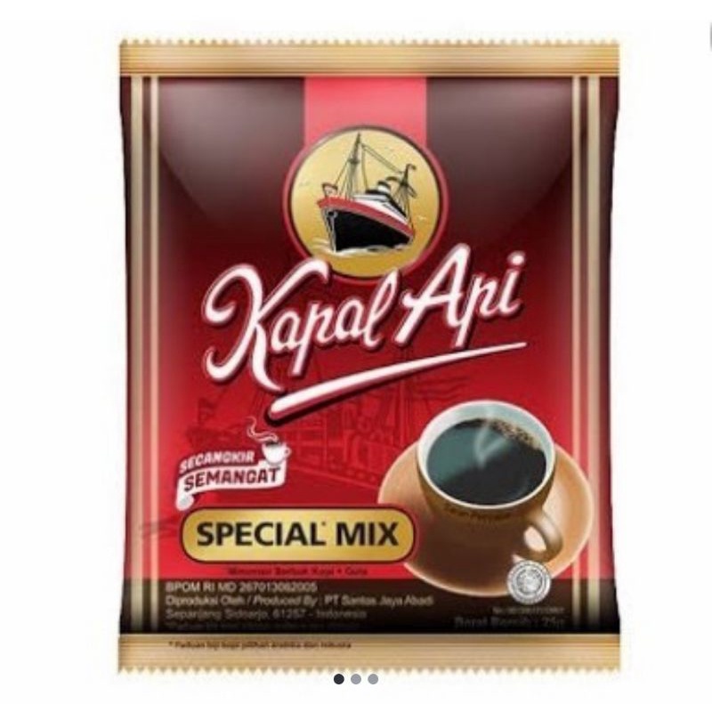 

Kopi Kapal Api Special mix 25gr /10 Sachet/1 renteng isi 10