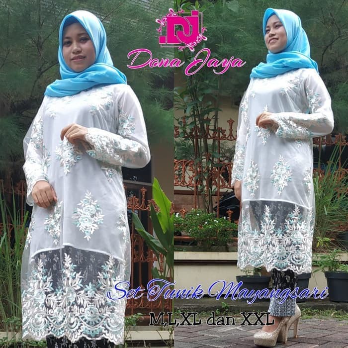 set kebaya tunik rosalinda ternew