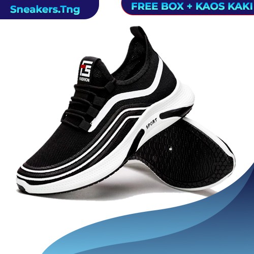 Sepatu Sneakers Import Trend Fashion Casual Korea Kets Running Pria Wanita MW50 Free Kaos Kaki COD