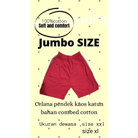 Celana pendek anak gemuk jumbo kaos katun L xl xxl 7-15th dewasa celana rumah santai