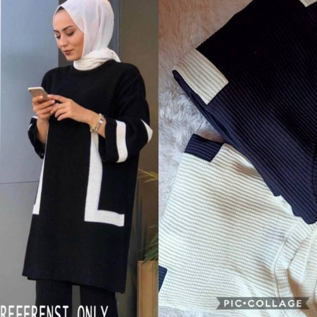 Tunik rajut uniqlo