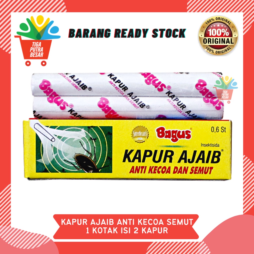 KAPUR AJAIB BAGUS ANTI KECOA DAN SEMUT 1 KOTAK 2 PCS