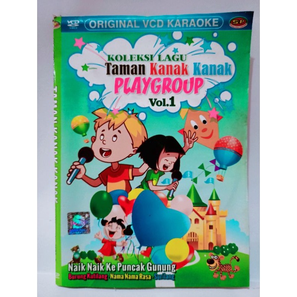 VCD original koleksi lagu taman kanak kanak playgroup