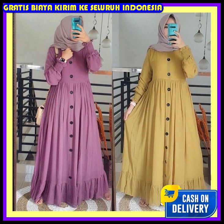 Baju Gamis Kekinian Baju Gamis Jumbo Buju Gsmis Sarii Dress Kondangan Mewah Pesta Elegan Dress Musli