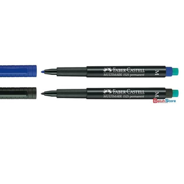 

✍( ͡❛ ͜ʖ ͡❛) Faber Castell Multimark Paket Marking Pen 1525 Permanent Medium Isi 2P ❊