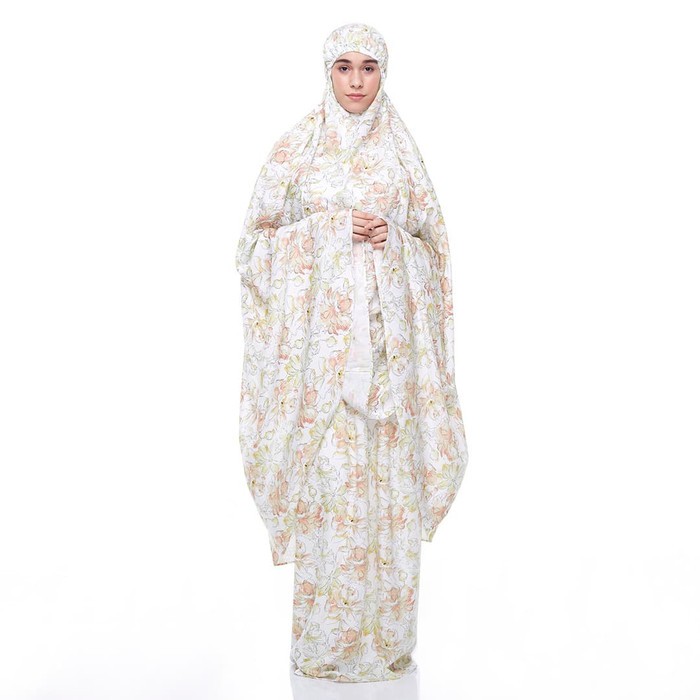 Mukena Dewasa Flourish Yellow Tazbiya