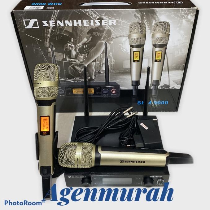 MIC WIRELESS SENNHEISER SKM9000 WIRELESS MIC SKM 9000 2 CHANNEL Star Seller