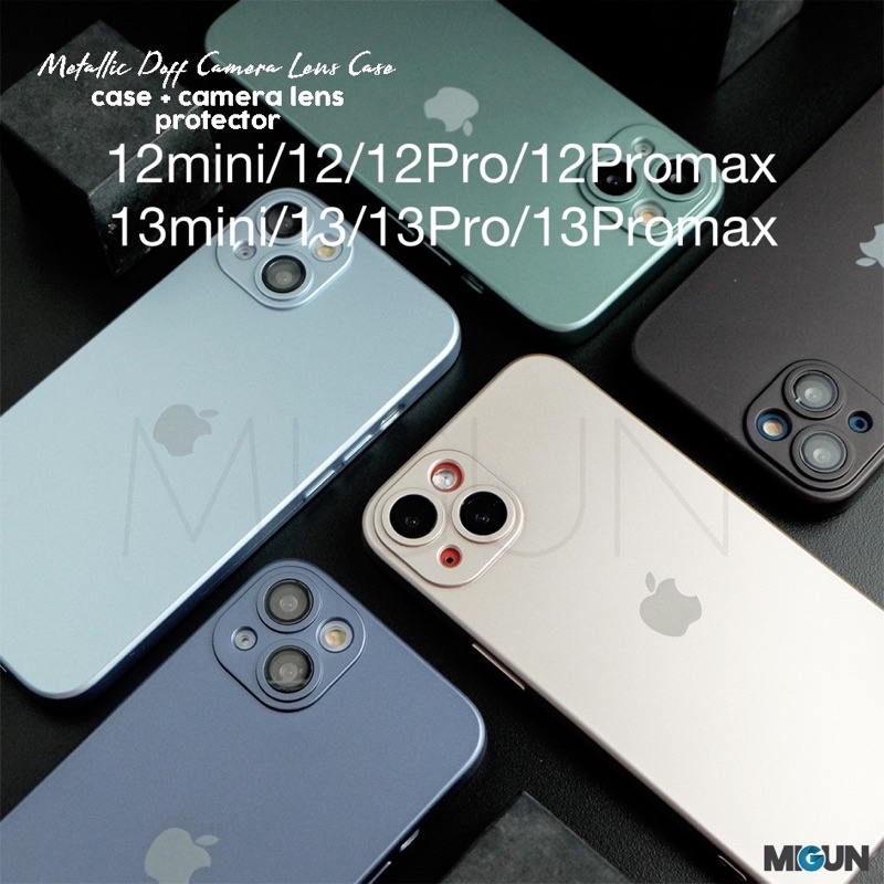 (2) Case iPhone Metallic premium TPU for iPhone 12 12PRO 12PROMAX 13 MINI PRO PROMAX 11 11PRO 11PROMAX 7 8 SE2020 7+ 8+ X XS XR XSMAX