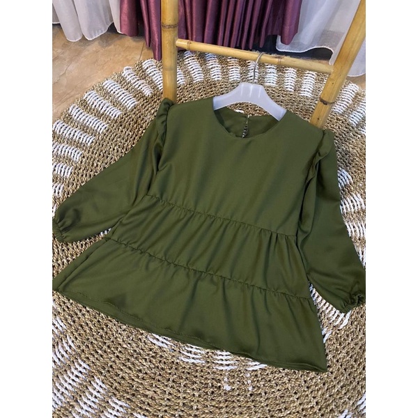 Blouse Midi Blouse Midi Atasan Midi Bahan Shakila lembut