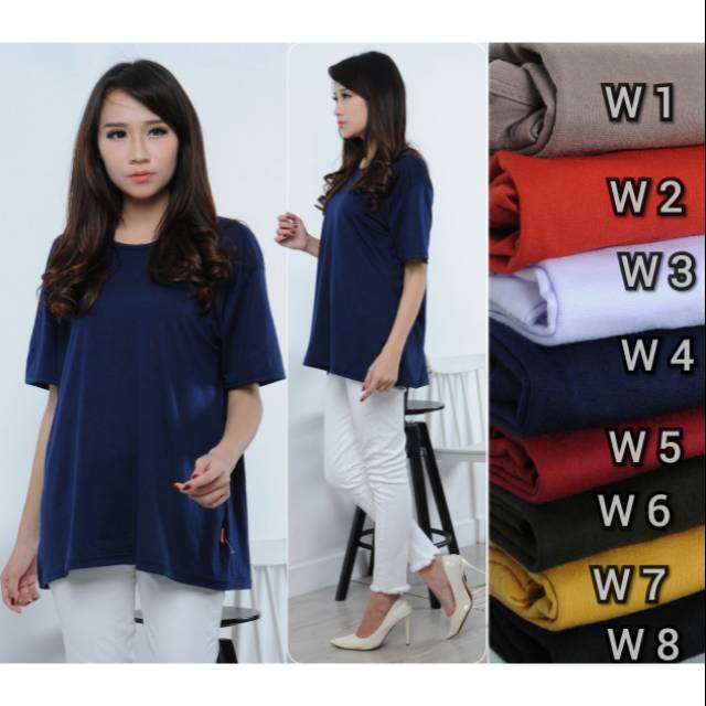 Kaos oblong spandek/ kaos oblong wanita/kaos cewek/kaos wanita tangan pendek/kaos spandek/