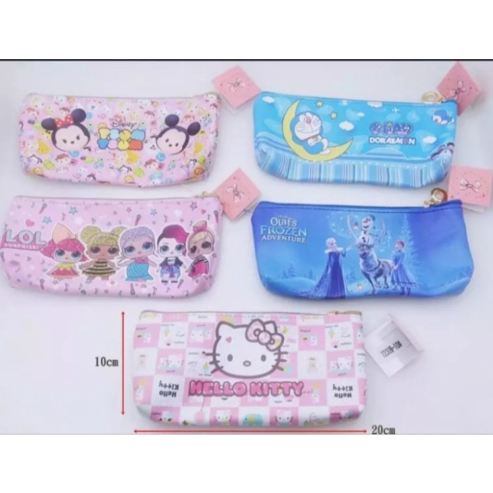 

Mudah Kotak Pensil /Tas Pensil / Clutch Pouch Lembut Motif Karakter Kartun Hot Sale