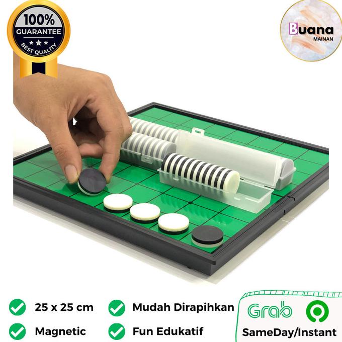 MAINAN PAPAN MAGNET CATUR JEPANG OTHELLO REVERSI