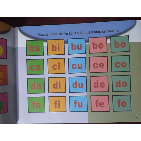 Jual Metode Cepat Lancar Membaca Ba Bi Bu Be Bo Shopee Indonesia