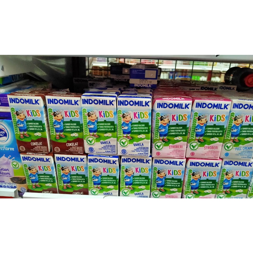 

Susu Indomilk Kids 115 ml Coklat - Stroberi - Vanila - Full Cream